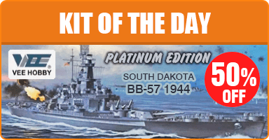 Kit of the Day: VEE HOBBY P57005 1/700 USS South Dakota Battleship BB-57 1944 [Platinum Edition]