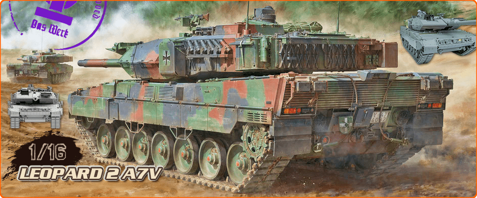 DAS WERK 16024 1/16 German MBT Leopard 2 A7V Main Battle Tank