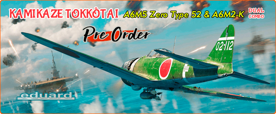 1/48 IJN A6M5 Zero Type 52 and A6M2-K Special Attack Units DUAL COMBO