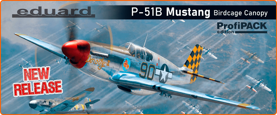 Eduard 82107 1/48 USAAF P-51B Mustang with Standard Birdcage Canopy