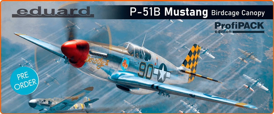 Eduard 82107 1/48 USAAF P-51B Mustang with Standard Birdcage Canopy