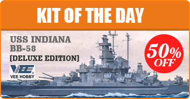 Kit of the Day: 1/700 USS Indiana (BB-58) South Dakota-class Fast Battleship