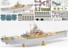 1/350 USS BB-59 Massachusetts 1945 Detail set  (Teak Tone deck)