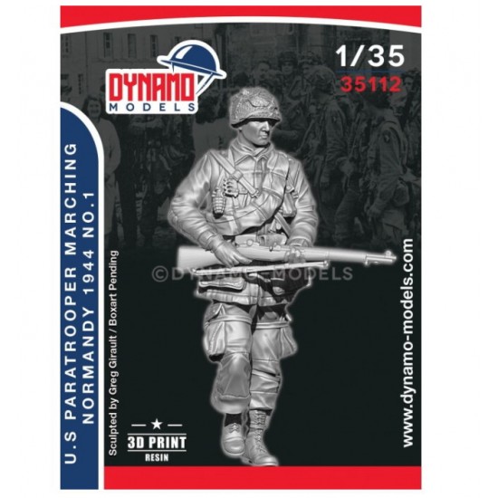 1/35 US Paratrooper Rifleman Marching (Normandy 1944) No.1