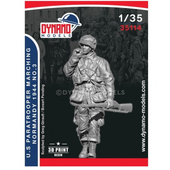 1/35 US Paratrooper Rifleman Marching (Normandy 1944) No.3