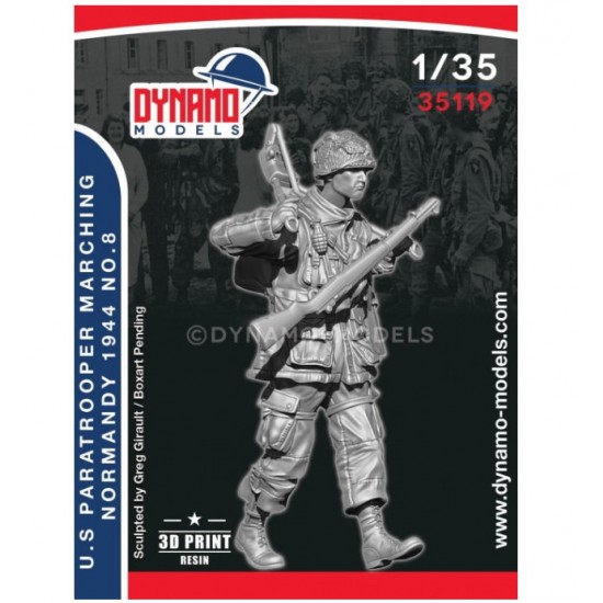 1/35 US Paratrooper MG Tripod Marching (Normandy 1944) No.8