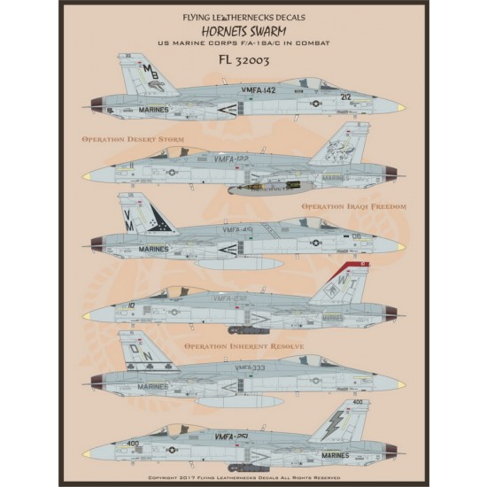 1/32 F/A-18A/C Hornets Swarm Decal