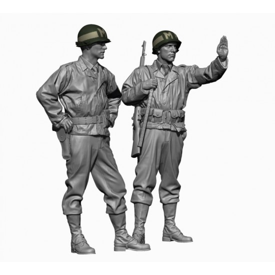 1/16 WWII US Army MP set (2 figures)