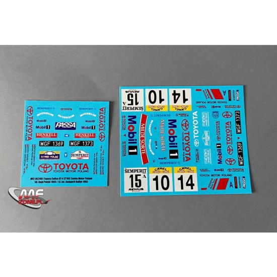 1/24 Toyota Celica GT-4 ST165 - Rally Poland 1993 Decal for Beemax/NuNu