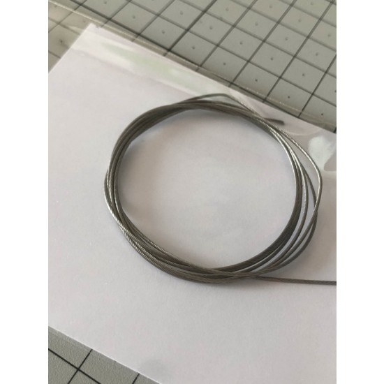 Steel Cable with a diameter of 0.8 mm and a length of 1 meter