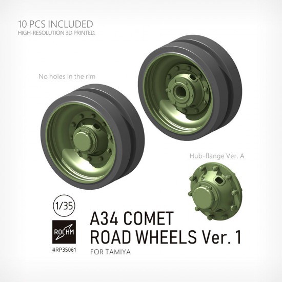 1/35 A34 Comet Road Wheels Ver. 1 for Tamiya kits