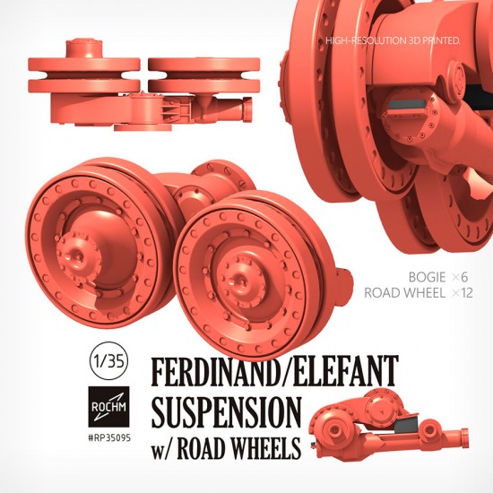 1/35 Ferdinand/Elefant Suspension with Road Wheels