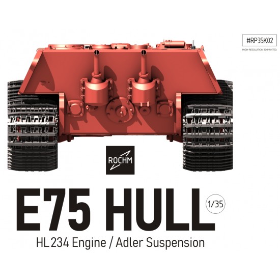 1/35 E75 Hull with HL234 Engine, Adler Suspension