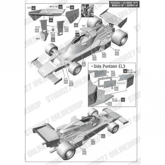 1/20 Shadow DN5B Monaco/Germany 1976 [Multi Material Kit]