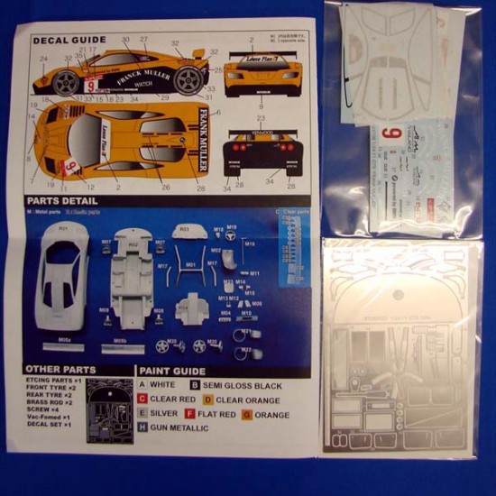 1/24 McLaren F1-GTR #9 Frank Muller 1996 [Multi Material Kit]