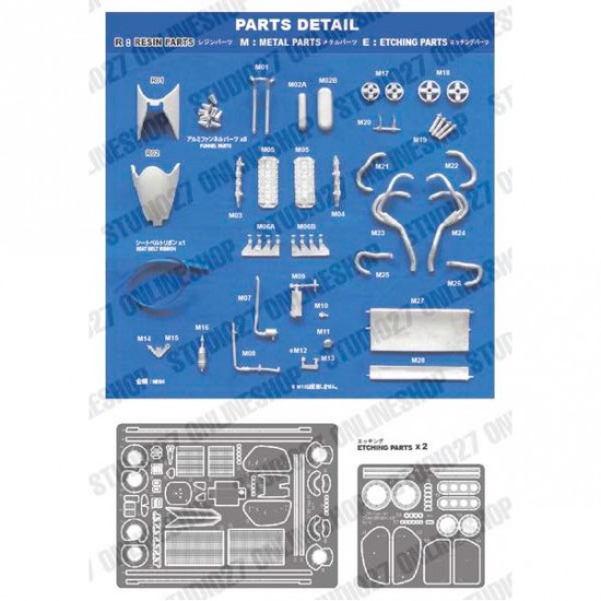 1/20 Type 91 MONACO GP 1982 Convesion set for EBBRO kits