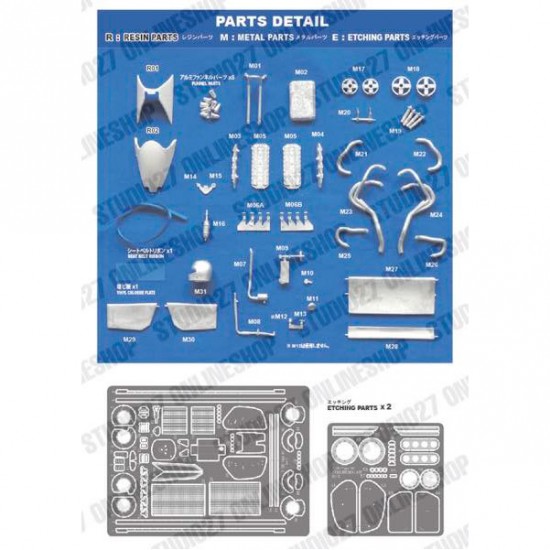 1/20 Type 91 Donington Test Convesion set for EBBRO kits