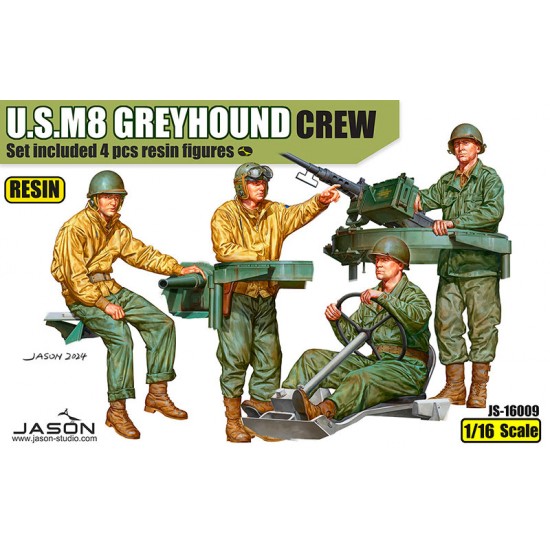 1/16 US M8 Greyhound Crews (4 figures) for Andy's Hobby Headquarters