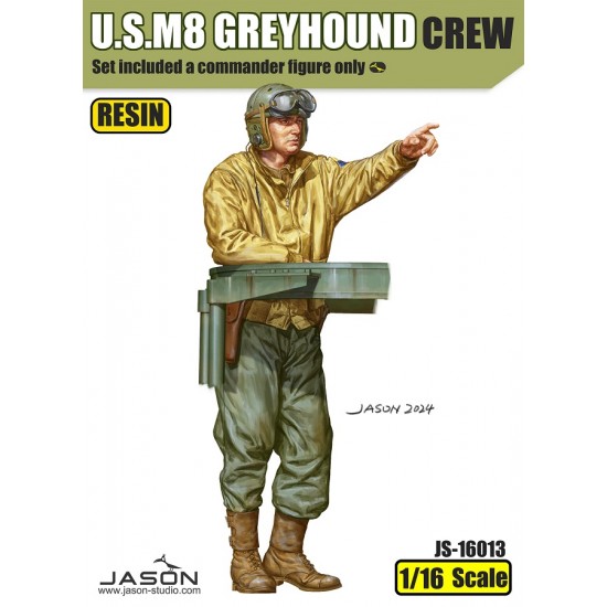 1/16 M8 Greyhound Commander Figure for Andy's Hobby Headquarters