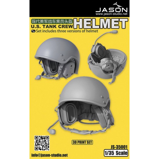 1/35 US Tank Crew Helmet (3pcs)