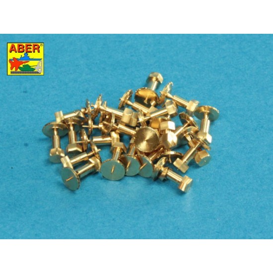 1/16 Turned Imitation of Hexagonal Bolts (1.75 x 2.2mm, 25pcs)