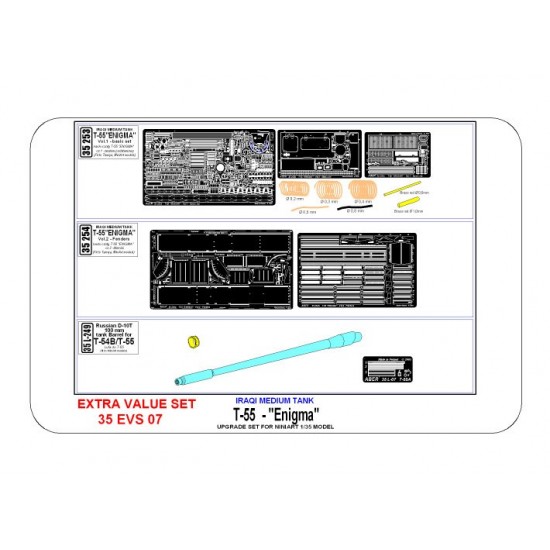 1/35 T-55 Enigma Detail set for MiniArt kits