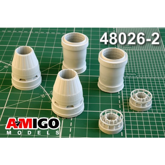 1/48 Sukhoi Su-57 Al-41F Turbojet Engine Exhaust Nozzle (Closed)