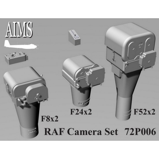 1/72 WW II British RAF Photo Reconnaissance Aircraft Camera set