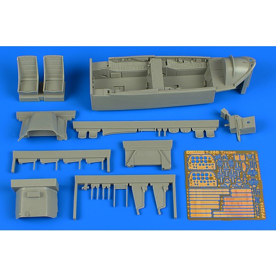 1/32 USN T-28B Trojan Cockpit Set [Trainer Version] for Kitty Hawk kits