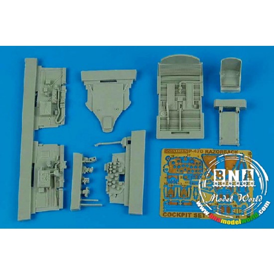 1/48 P-47D Razorback Cockpit Set for Tamiya kit