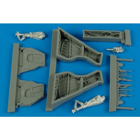 1/48 de Havilland Sea Vixen FAW. 2 Wheel Bay for Airfix kits 