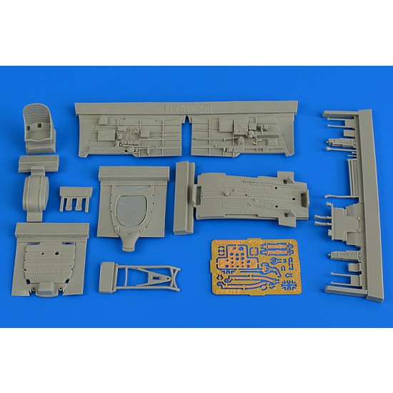 1/48 Curtiss P-40B Warhawk Cockpit Set for Airfix #A05130/A01003A