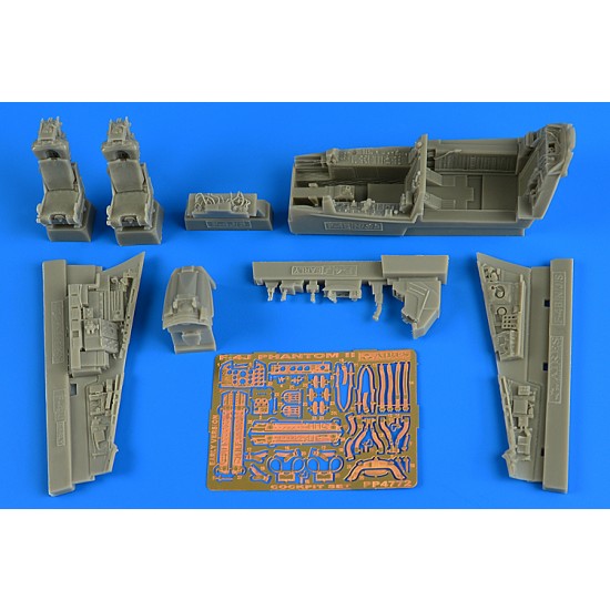 1/48 McDonnell Douglas F-4J Phantom II (Early) Cockpit Set for Zoukei-mura kits