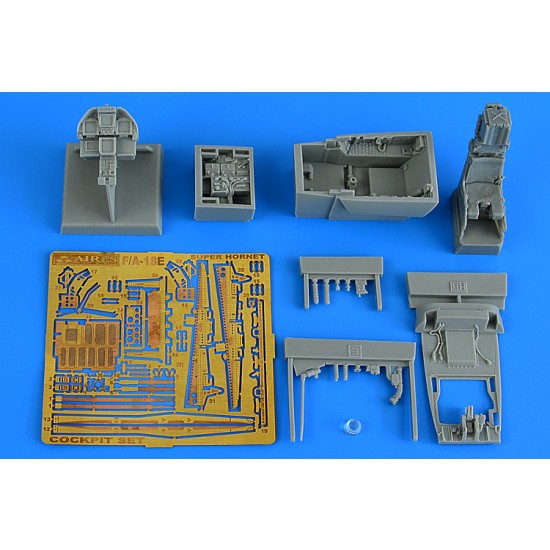 1/48 Boeing F/A-18E Super Hornet Cocpkit set for HobbyBoss kits