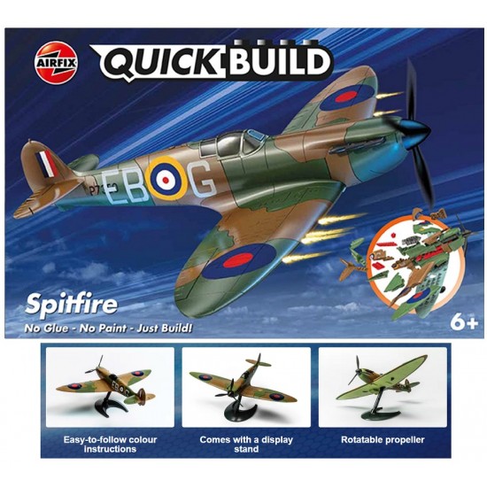 Quickbuild Supermarine Spitfire Plastic Brick Construction Toy (Wingspan: 270mm)