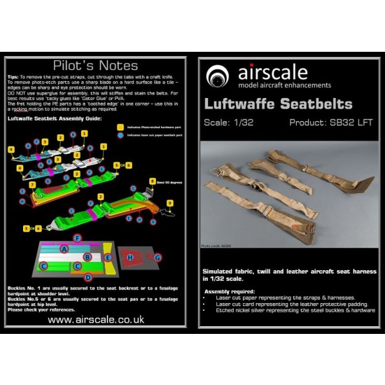 1/32 Luftwaffe Seatbelts