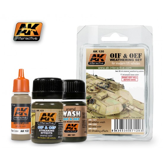 OIF & OEF - US Vehicles Weathering Set (2x 35ml, 1x 17ml)