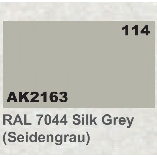 Acrylic Paint - RAL 7044 Silk Grey Seidengrau) (17ml)