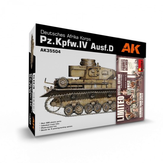 1/35 Pz.Kpfw.Iv Ausf.D Afrika Korps & 5 Crews