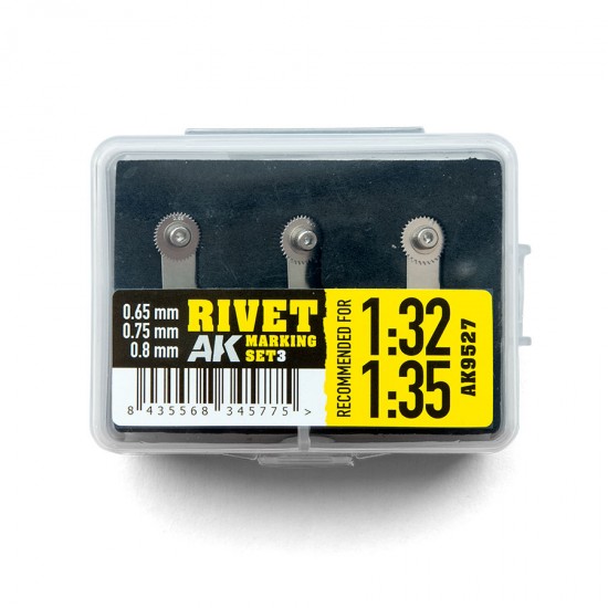 River Marking Set #3 for Scales 1/35, 1/32 and Larger (3 Sizes: 0.65, 0.75, 0.8 mm)