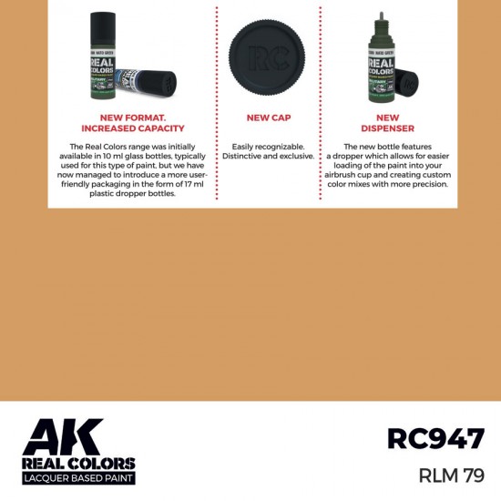 Real Colours Lacquer Based Paint - Military #RLM 79 (17ml)