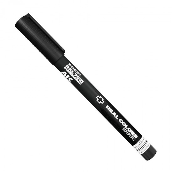 Real Colours Marker - RAL 7021 Dunkelgrau Dark Grey (acrylic) for Model/Miniature/Diorama