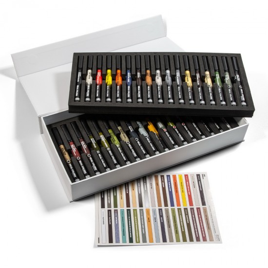 Real Colours Markers Deluxe Case (34 pens, acrylic) for Model/Miniature/Diorama