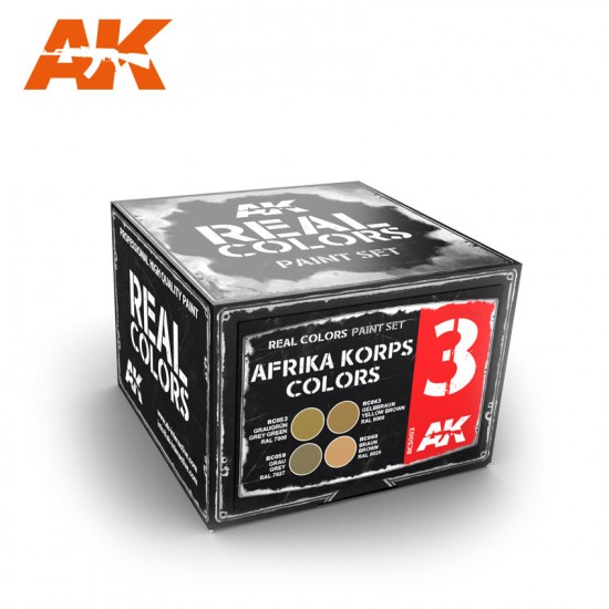 Acrylic Lacquer Paints Set - Afrika Korps Colours (4 x 10ml)