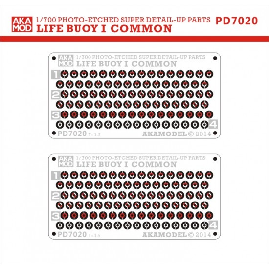 1/700 1/700 Common Life Buoy with Easy Painting Masking (2pcs)