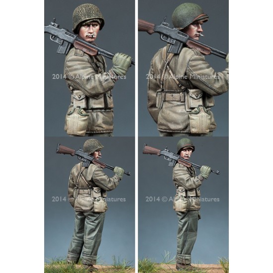 1/35 WWII US BAR Gunner (1 Figure w/2 Different Heads)