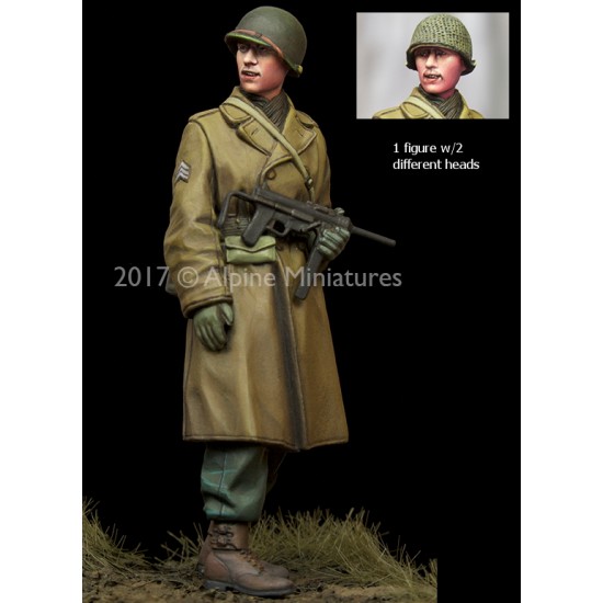 1/35 WWII US Infantry NCO Winter (1 figure w/2 different heads)