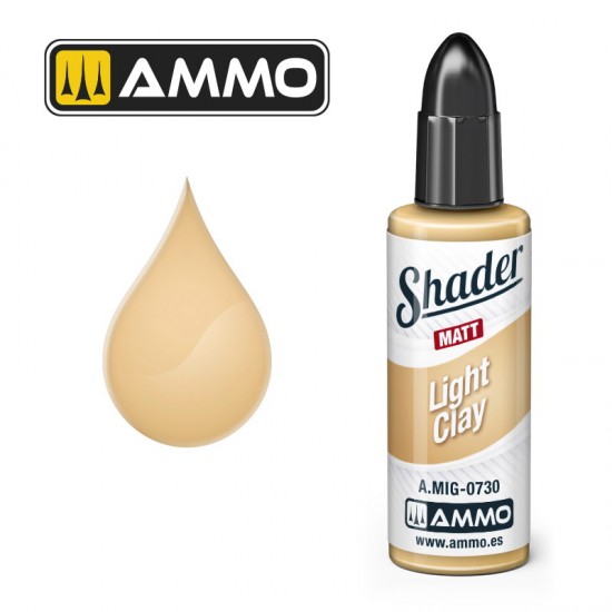 Matt Shader - Acrylic Based Paint #Light Clay (10ml jar)