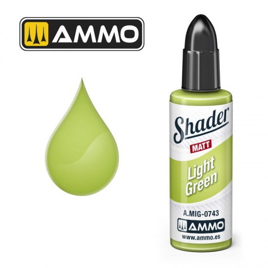 Matt Shader - Acrylic Based Paint #Light Green (10ml jar)