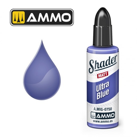 Matt Shader - Acrylic Based Paint #Ultra Blue (10ml jar)